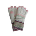 Strick Acryl Warm Jacquard Magic Handschuhe / Fäustlinge